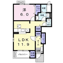 トパーズＣの物件間取画像